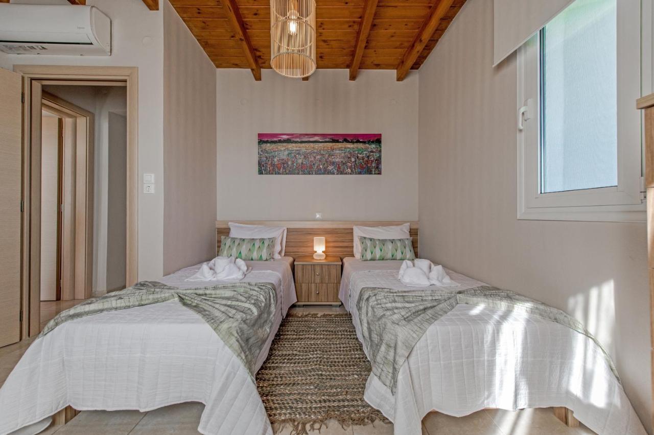 Tranquil Sea View Villa With Private Pool, Just 2Km From The Beach! Агиа Галини Экстерьер фото
