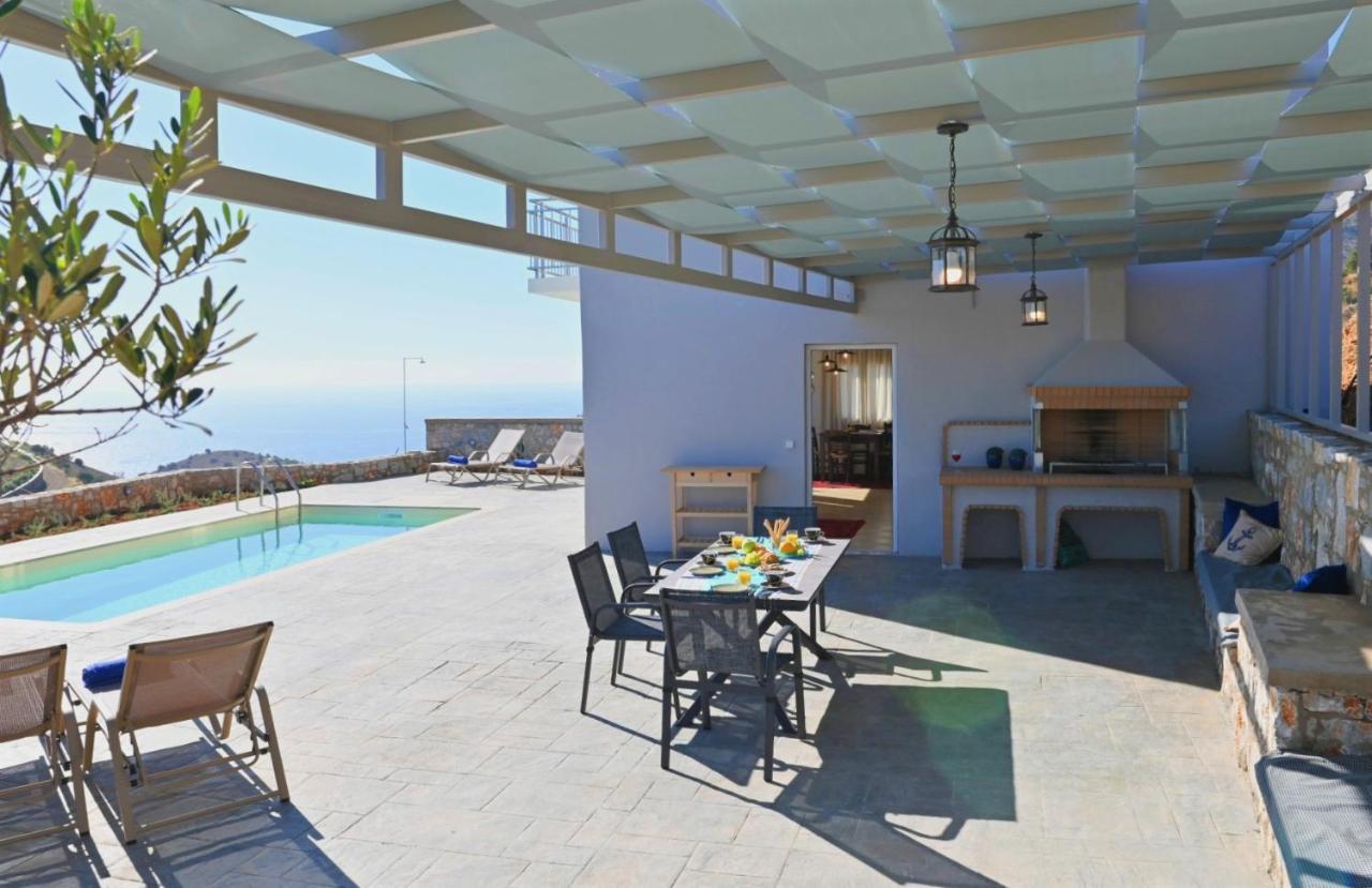 Tranquil Sea View Villa With Private Pool, Just 2Km From The Beach! Агиа Галини Экстерьер фото